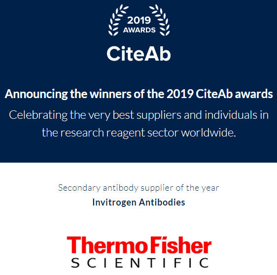 Invitrogen榮獲CiteAb 平臺 2019年度“最佳二抗”獎項-1.png